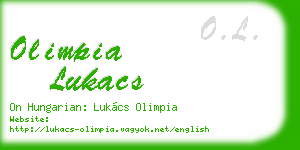 olimpia lukacs business card