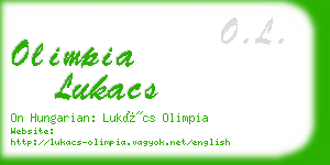 olimpia lukacs business card